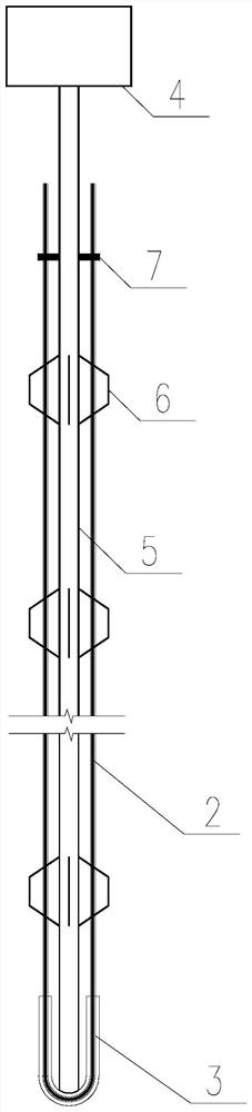 Post-insertion unbonded steel strand U-shaped pipe pressure-bearing type uplift pile and construction method thereof