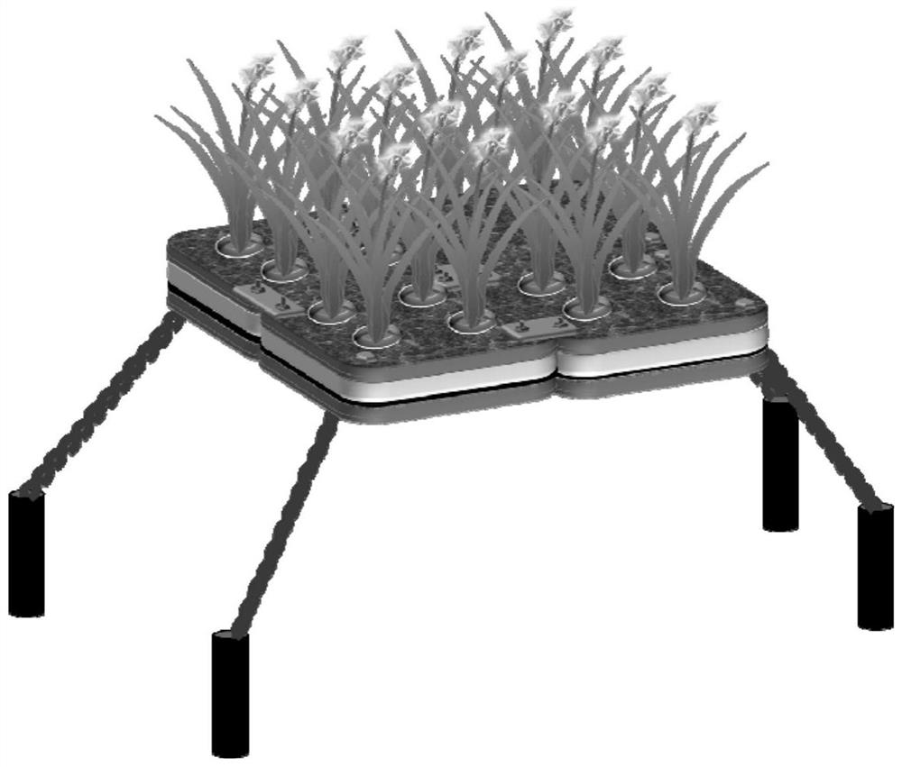 A method for in-situ remediation of water bodies using bioelectrochemical enhancement of floating ecological beds