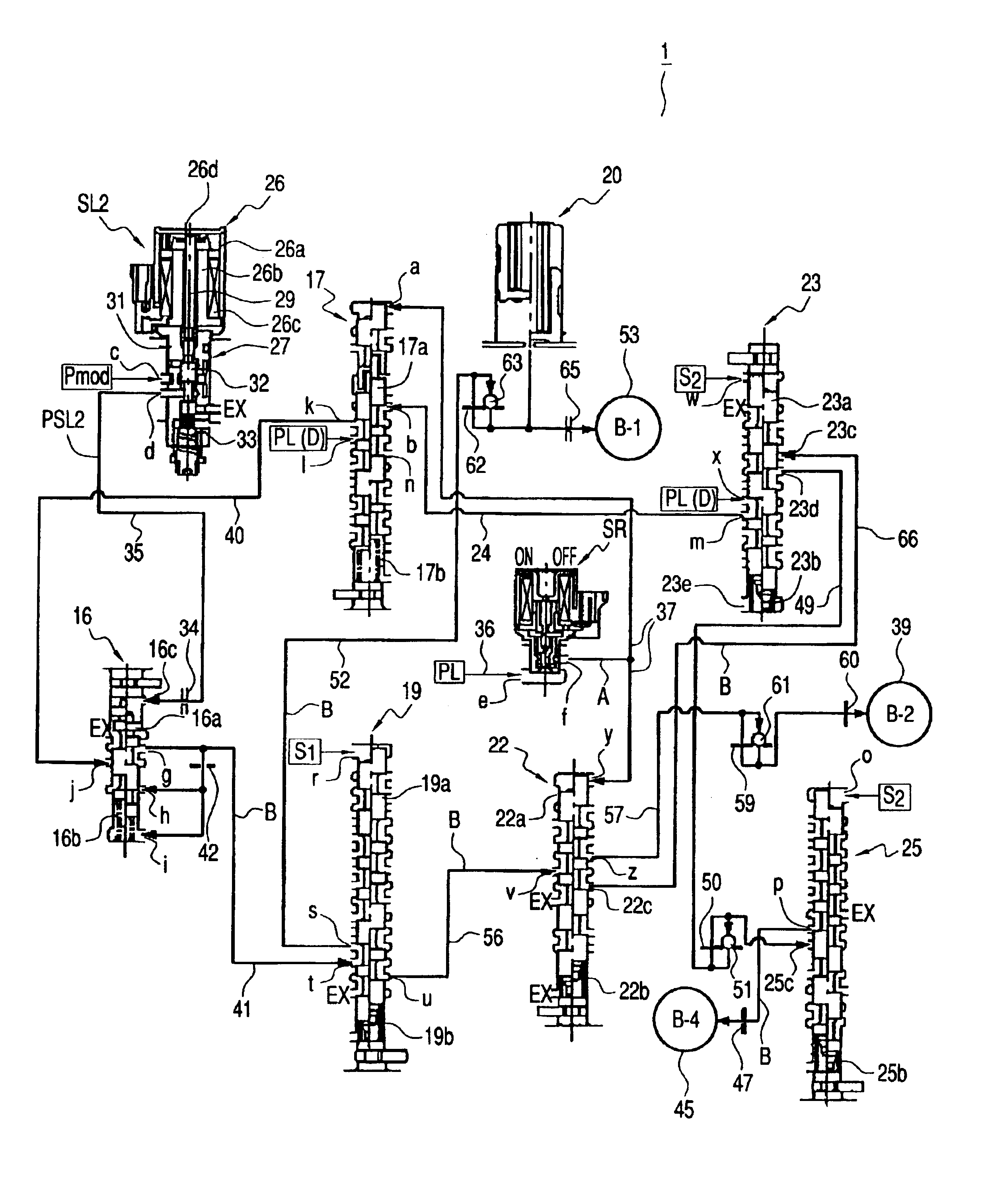 Hydraulic control system for automatic transmission