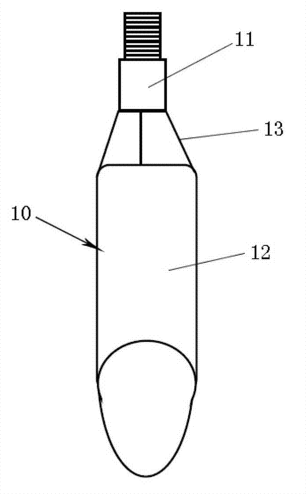 Unexploded dynamite processing tool and unexploded dynamite processing method