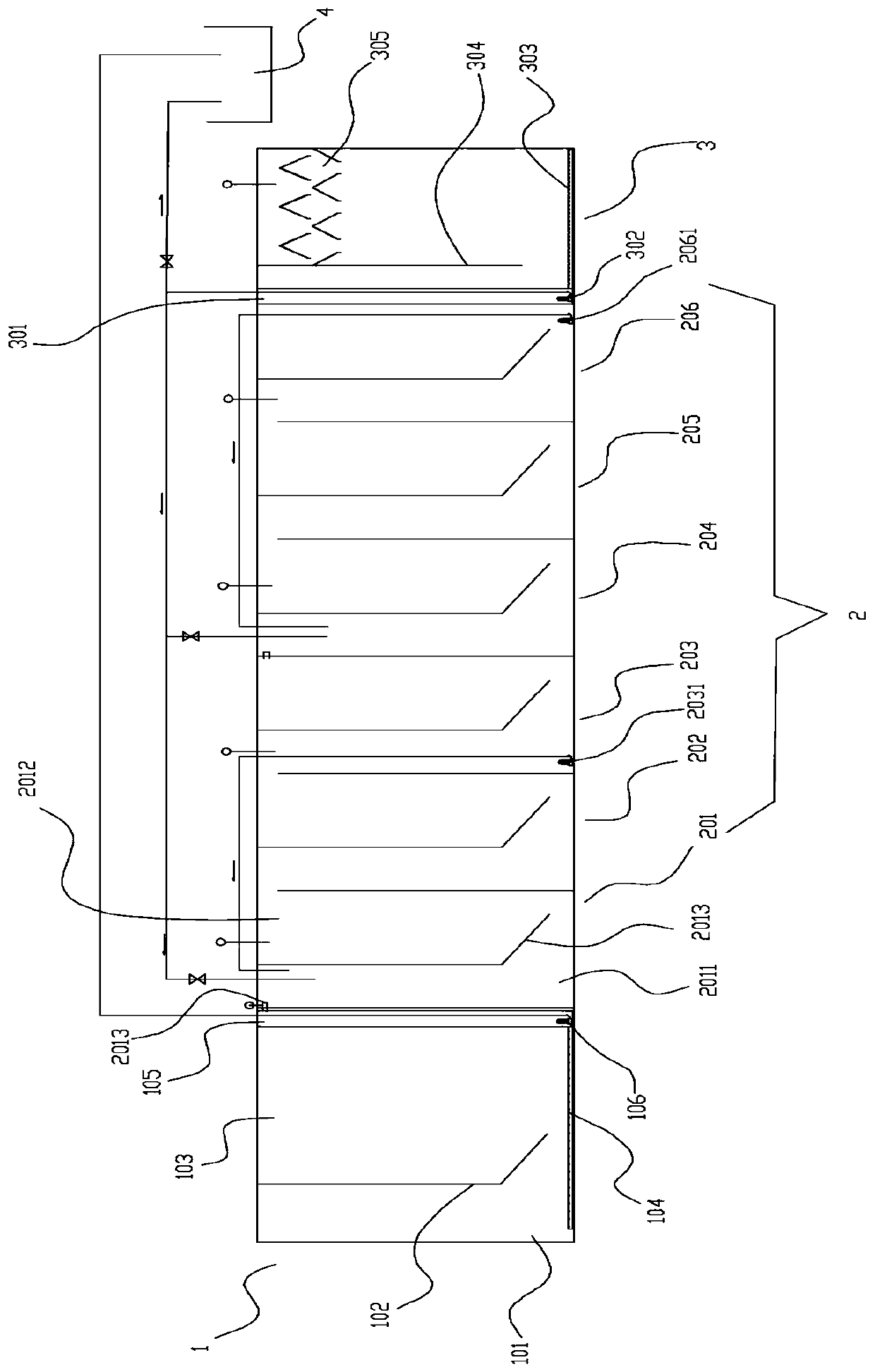 Anaerobic reaction system for treating livestock and poultry breeding sewage or high-concentration organic wastewater