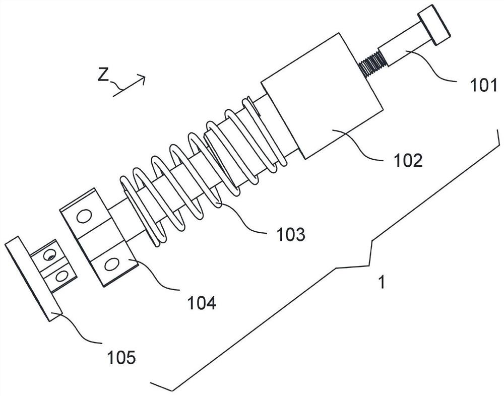 Miniature floating joint at tail end of industrial robot