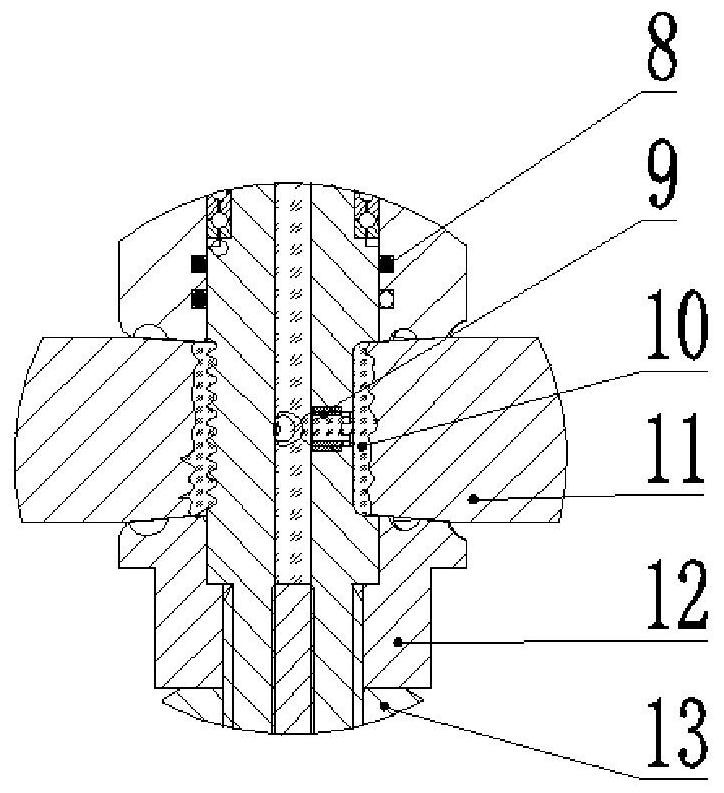 A dual-speed dual-shaft shoulder internal feeding friction stir welding device