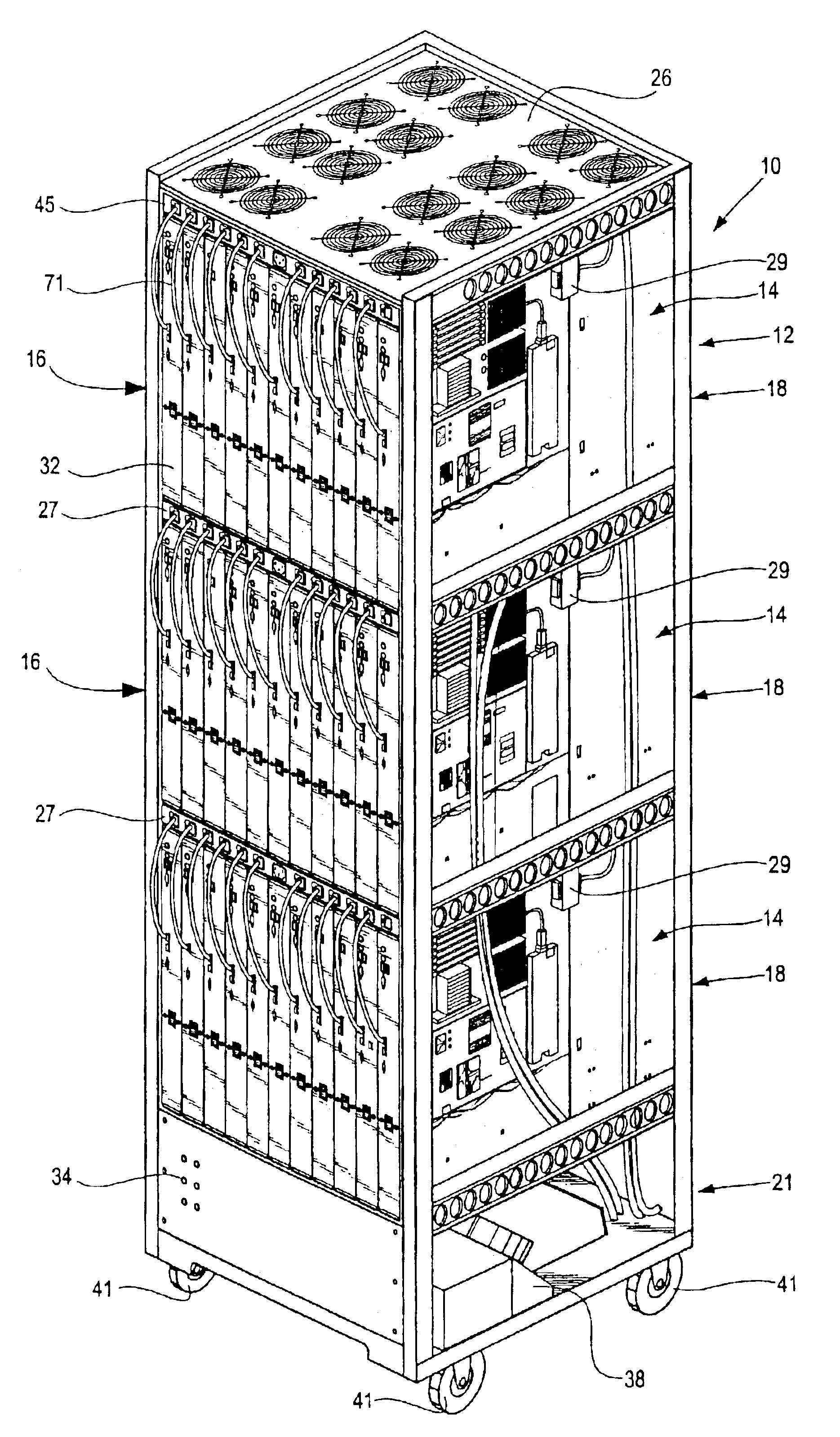 Rack mountable computer component and method of making same
