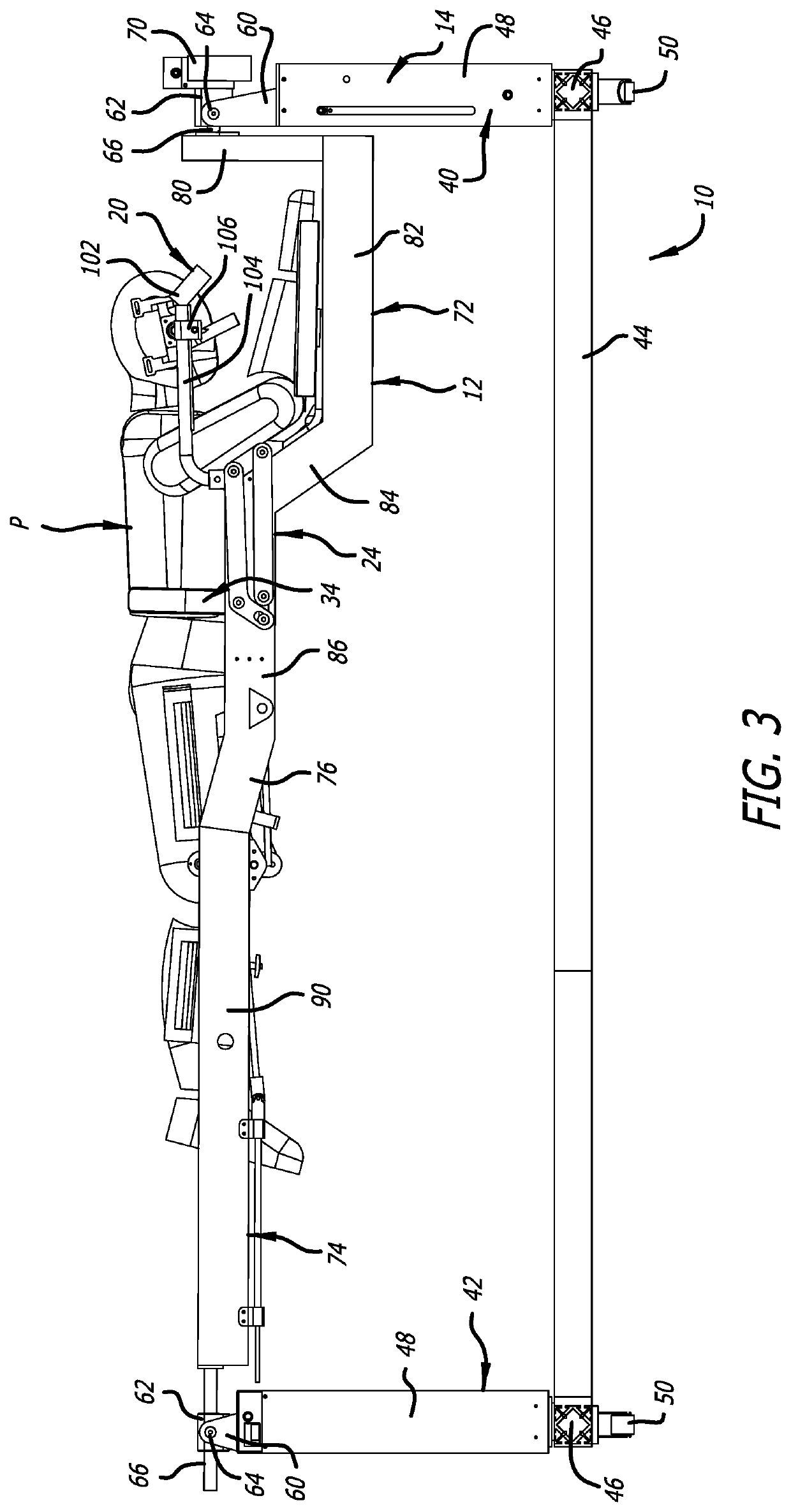 Surgical frame including torso-sling and method for use thereof