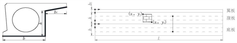 Automatic generation method of girder bridge girder disease expansion diagram