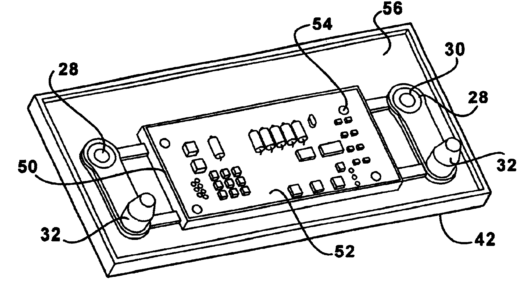 Current measuring terminal assembly for a battery