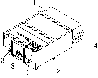 Connection method and structure for inner battery box and outer battery box