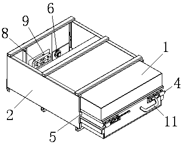 Connection method and structure for inner battery box and outer battery box