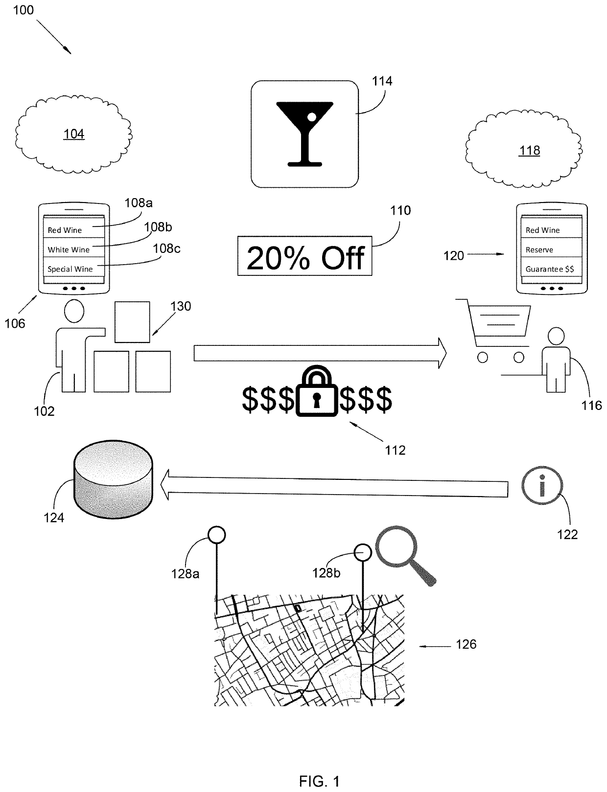 System and method for enhancing alcoholic beverage transactions and the portioning of related products between merchant and consumer