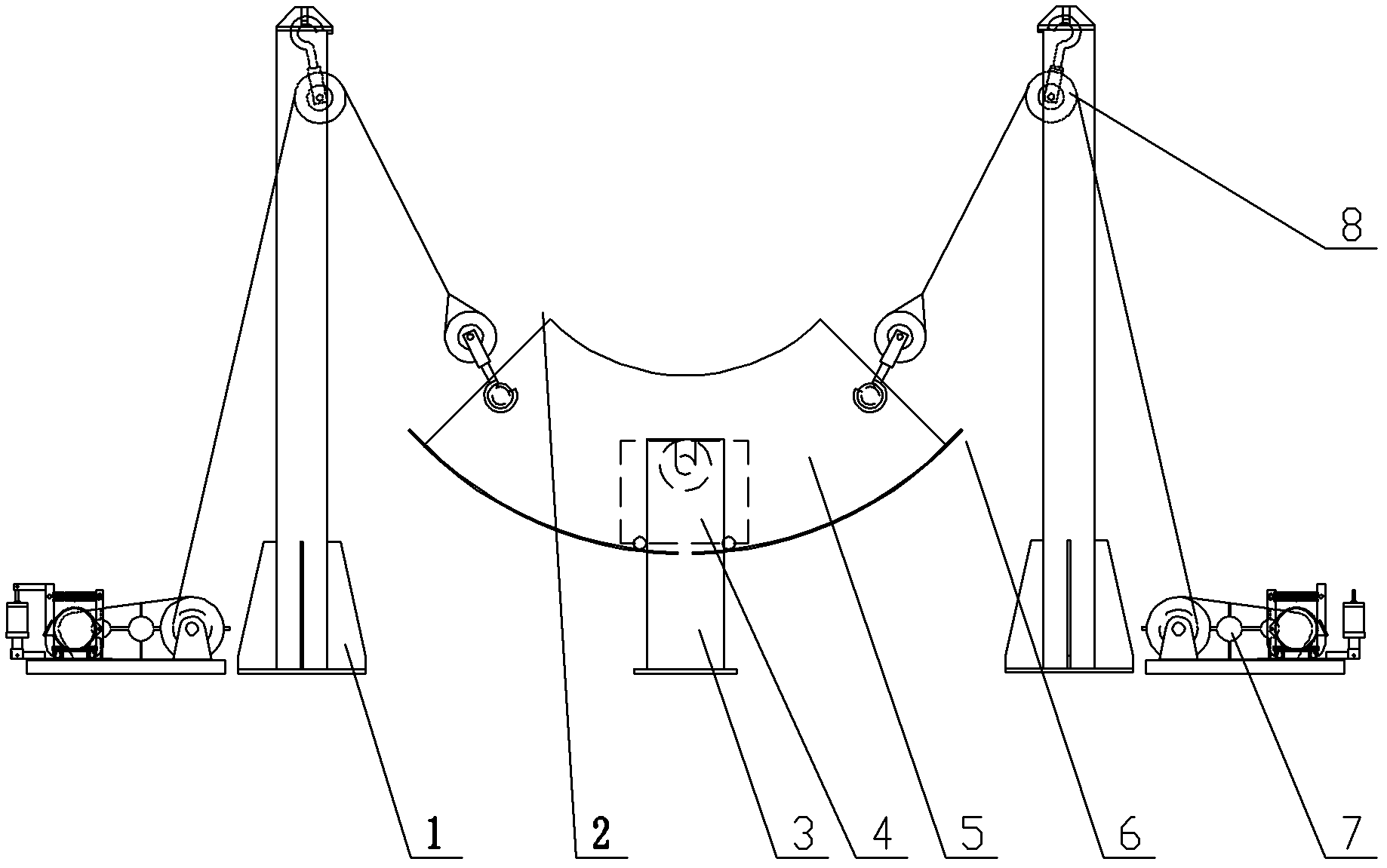 Device for automatically welding 90-degree large elbow