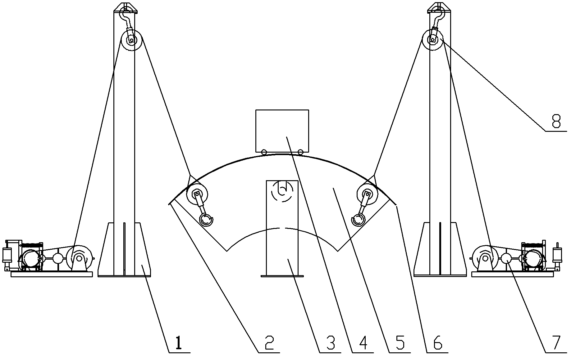 Device for automatically welding 90-degree large elbow