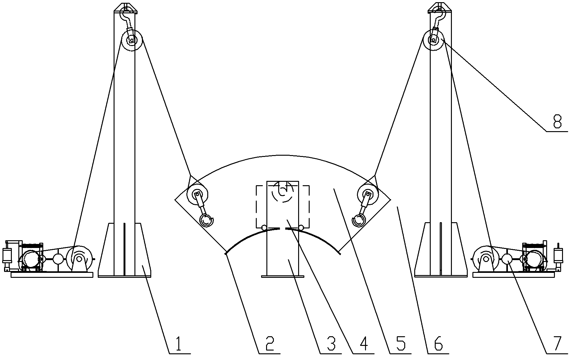 Device for automatically welding 90-degree large elbow