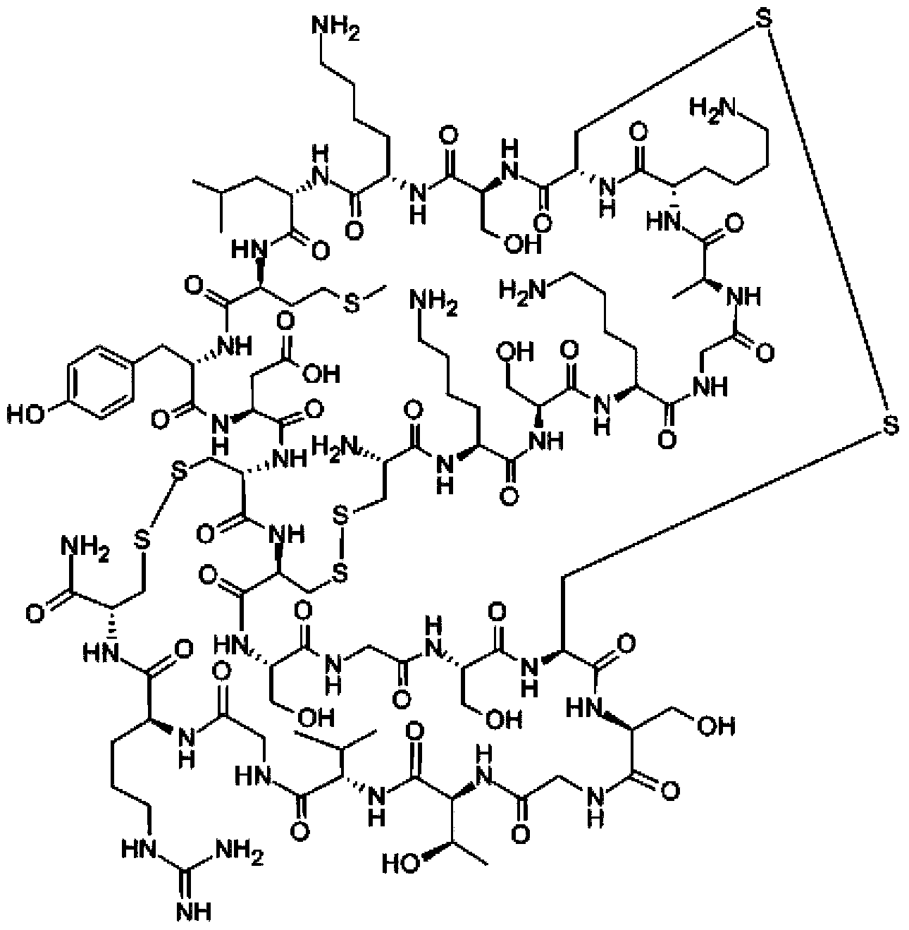 Method for synthesizing leconotide