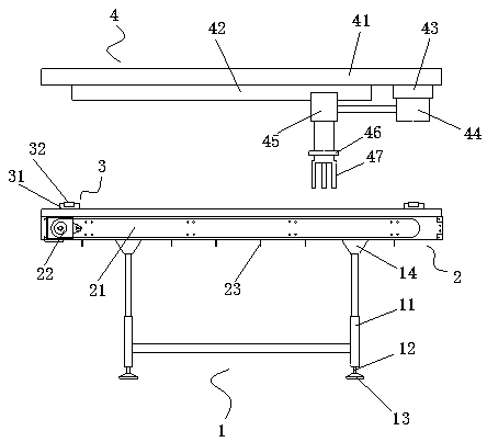 Automatic food material classification arrangement conveyor