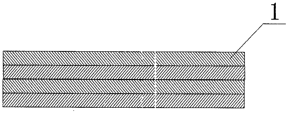 A multi-layer board, a method for producing a multi-layer board, and a slitting device for a multi-layer board veneer