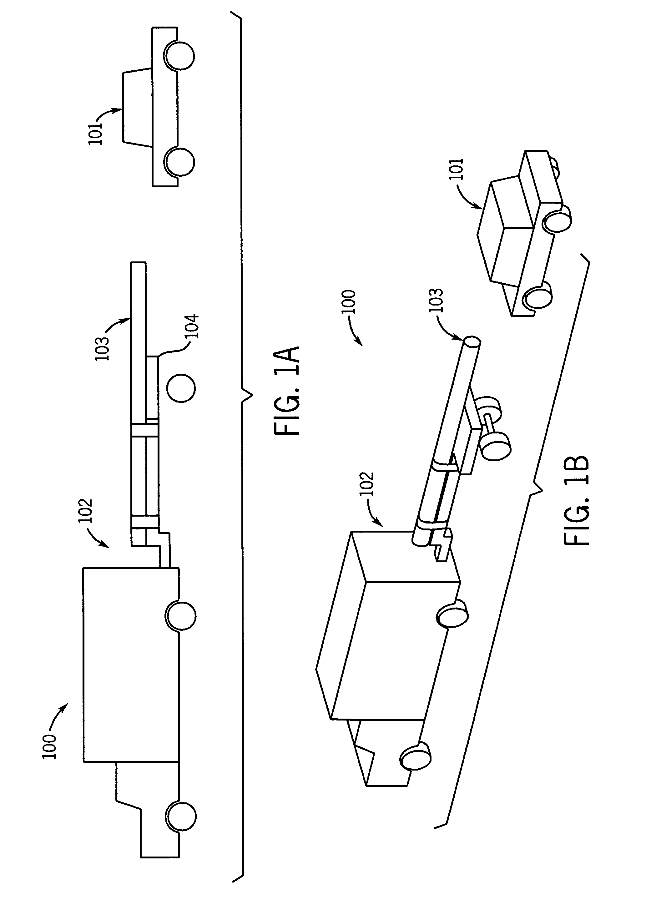 Collision barrier device for projecting loads