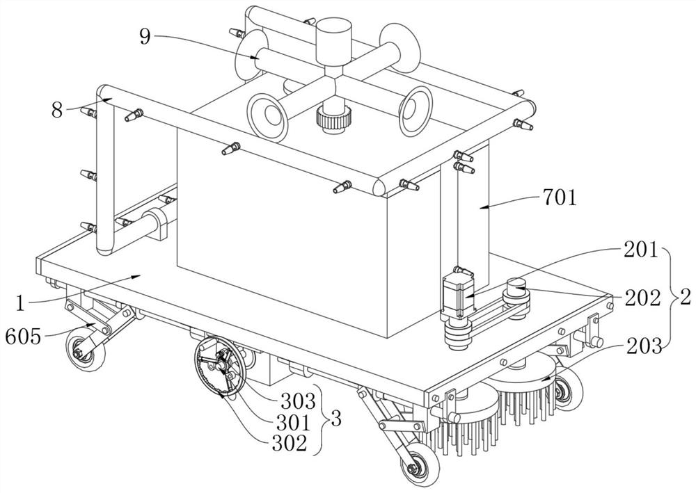 Dust removal device for housing construction based on settlement adsorption