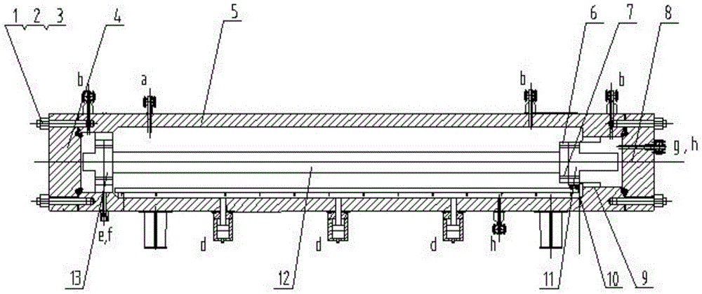 Bending test method capable of realizing complicated load combined loading of submarine pipeline