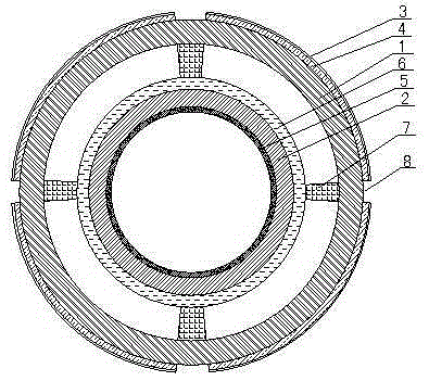 A thermal insulation pipe for oil transportation