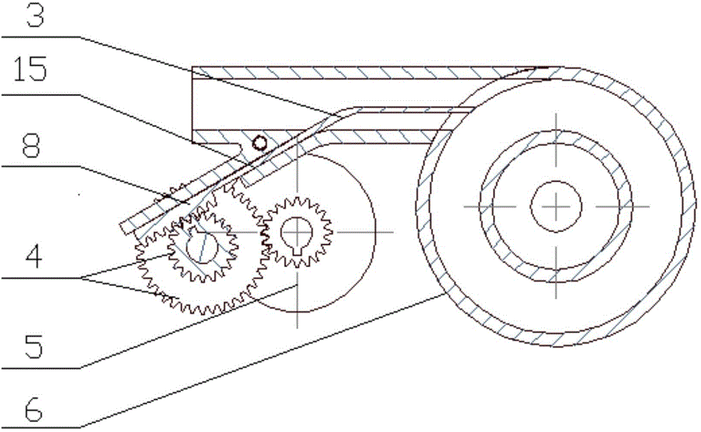 Variable inlet cross-section oil-gas separator