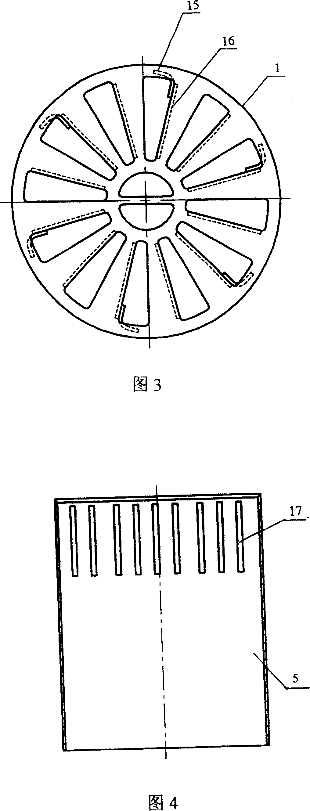 Vapour and water separator