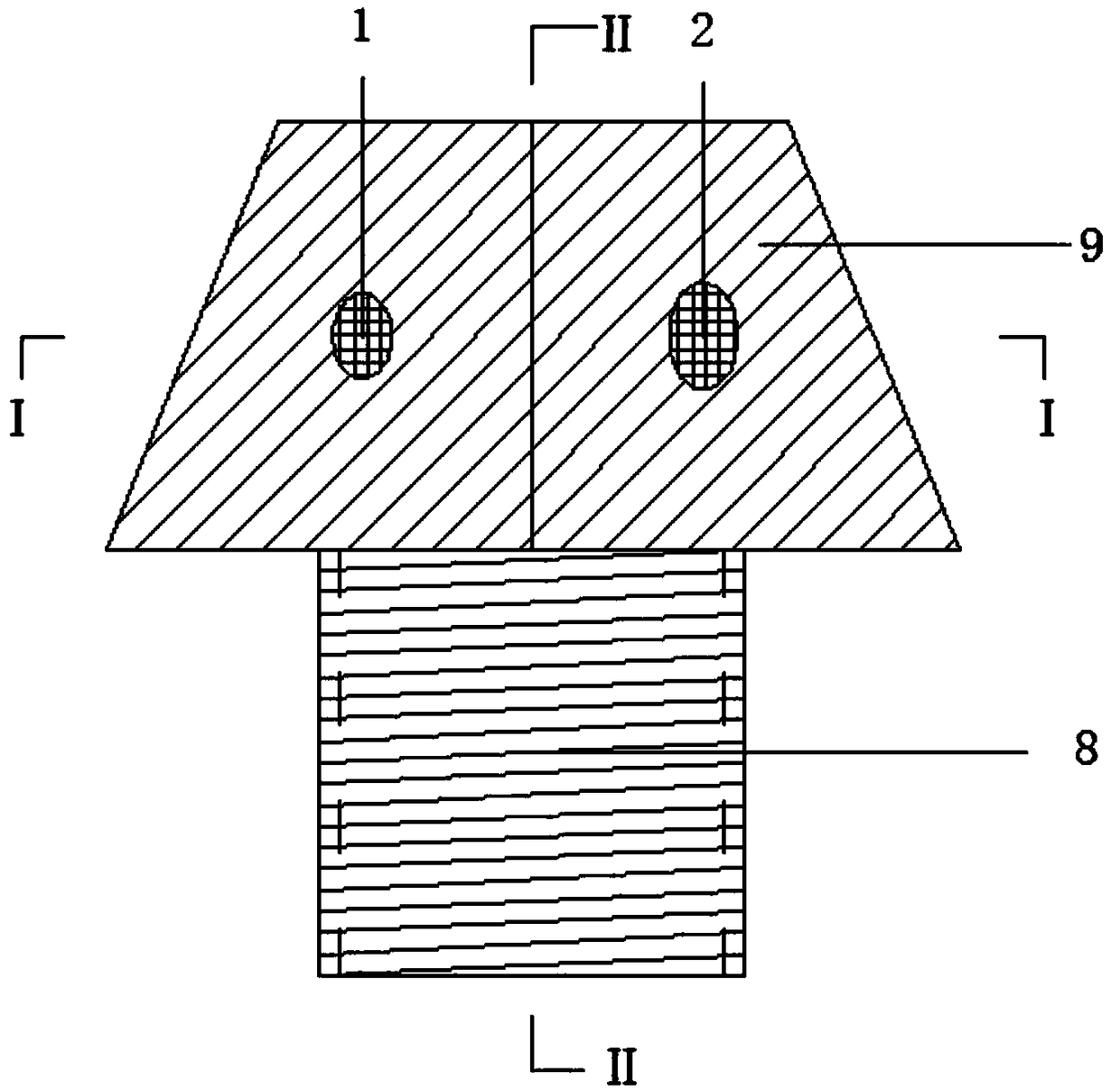 A kind of porous foam nozzle used in the improvement test of dregs in shield construction