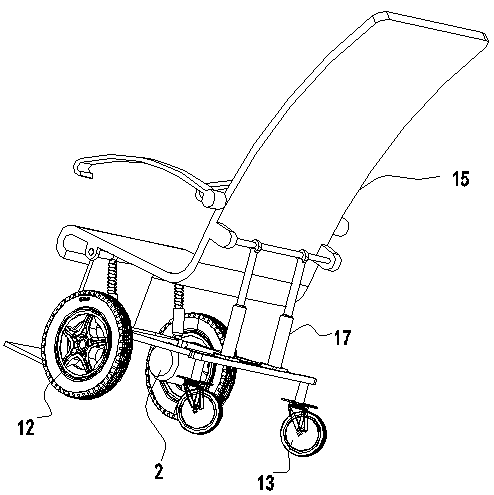 System for road surface slope detection and automatic adjustment of wheelchair