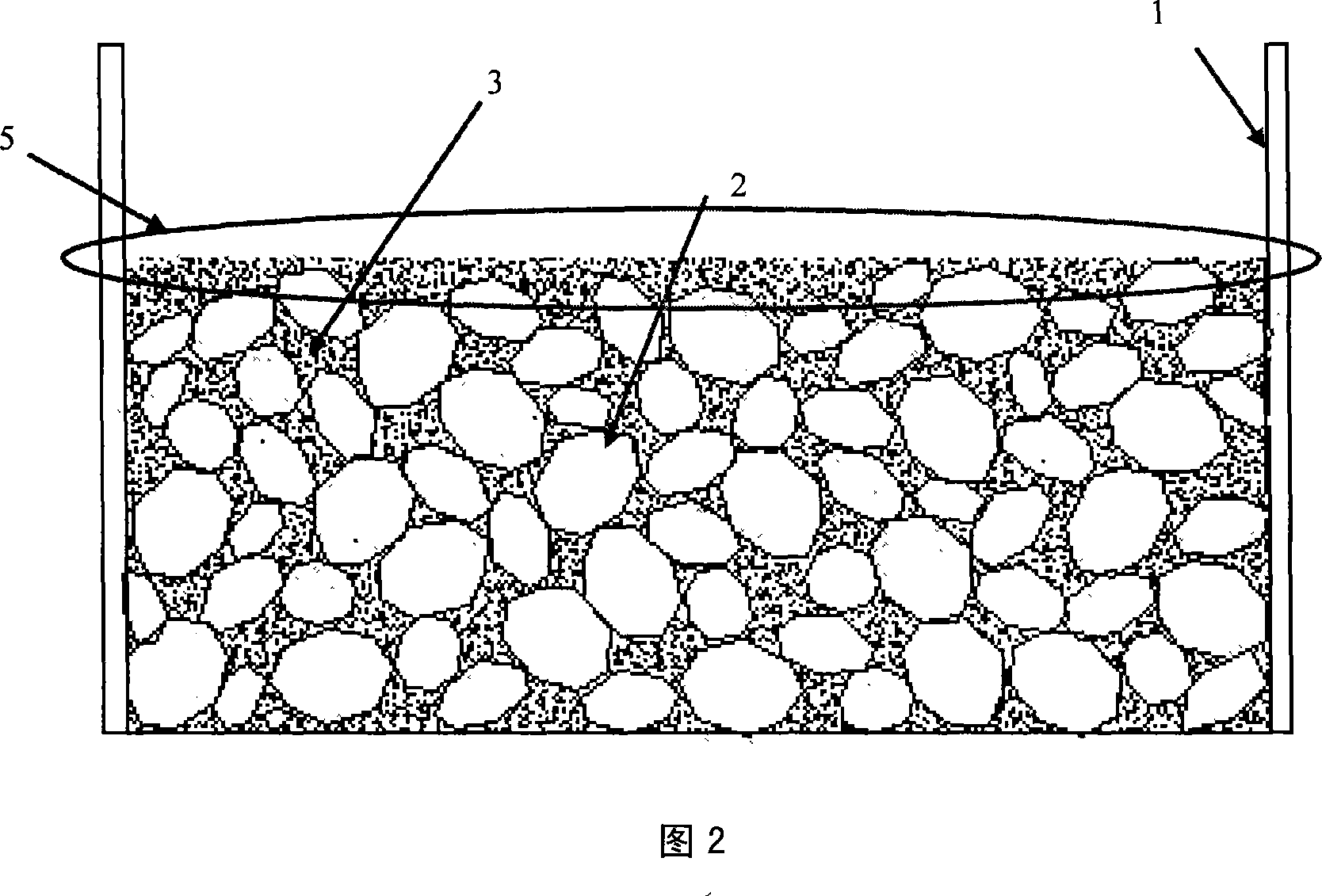 Method for constructing normal piled concrete