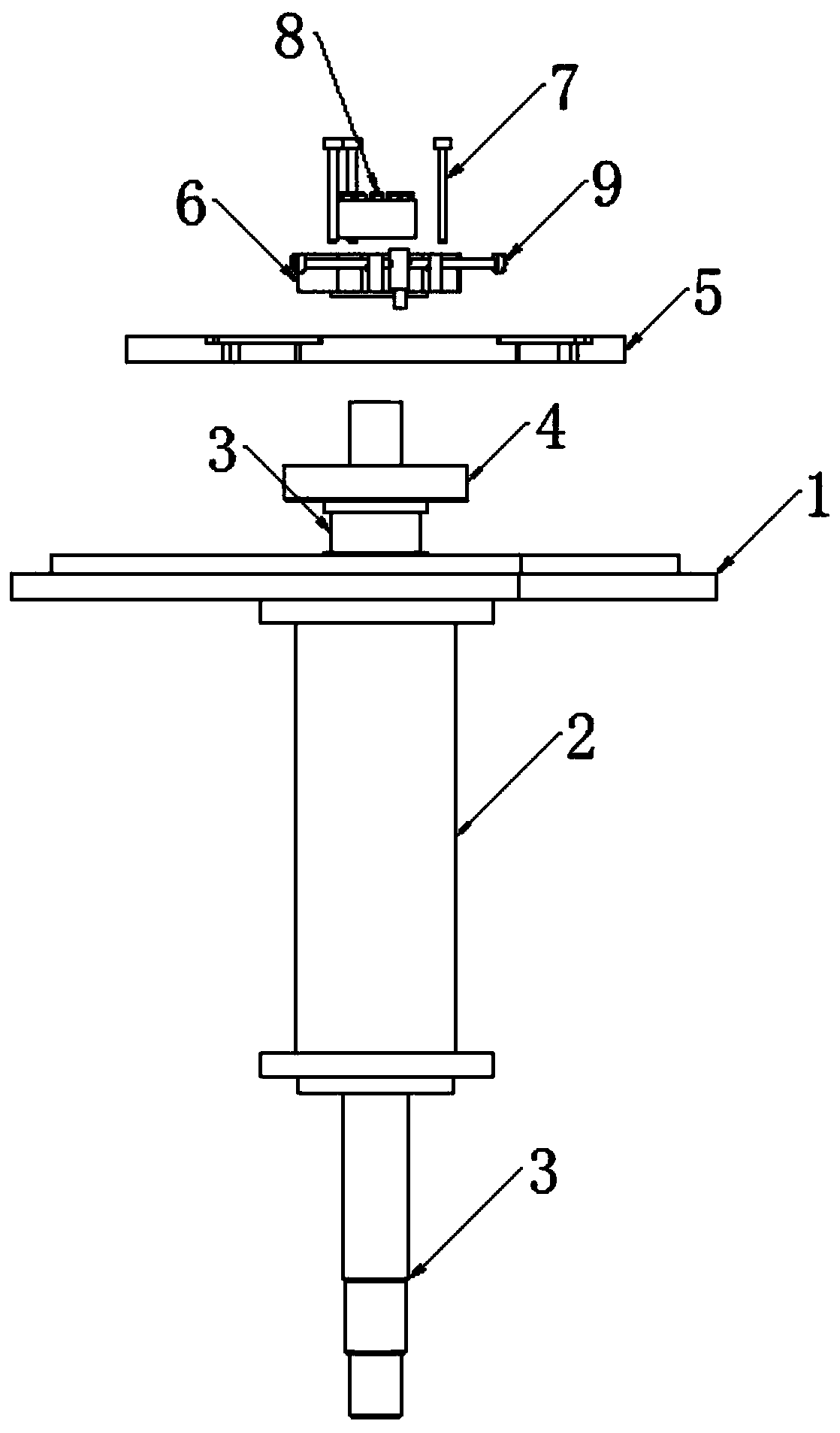 Blank and bottle taking and conveying device of bottle blowing machine