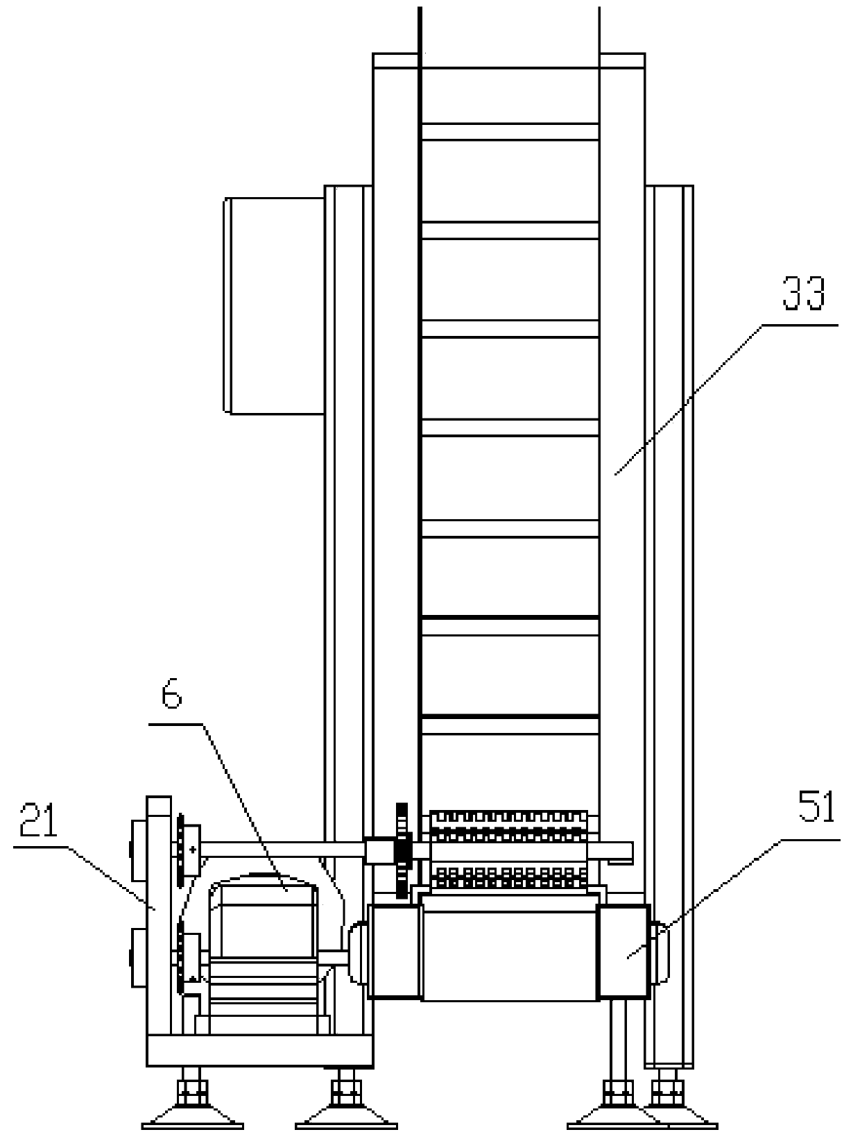 Chip discharge machine anti-blocking early warning and cleaning device