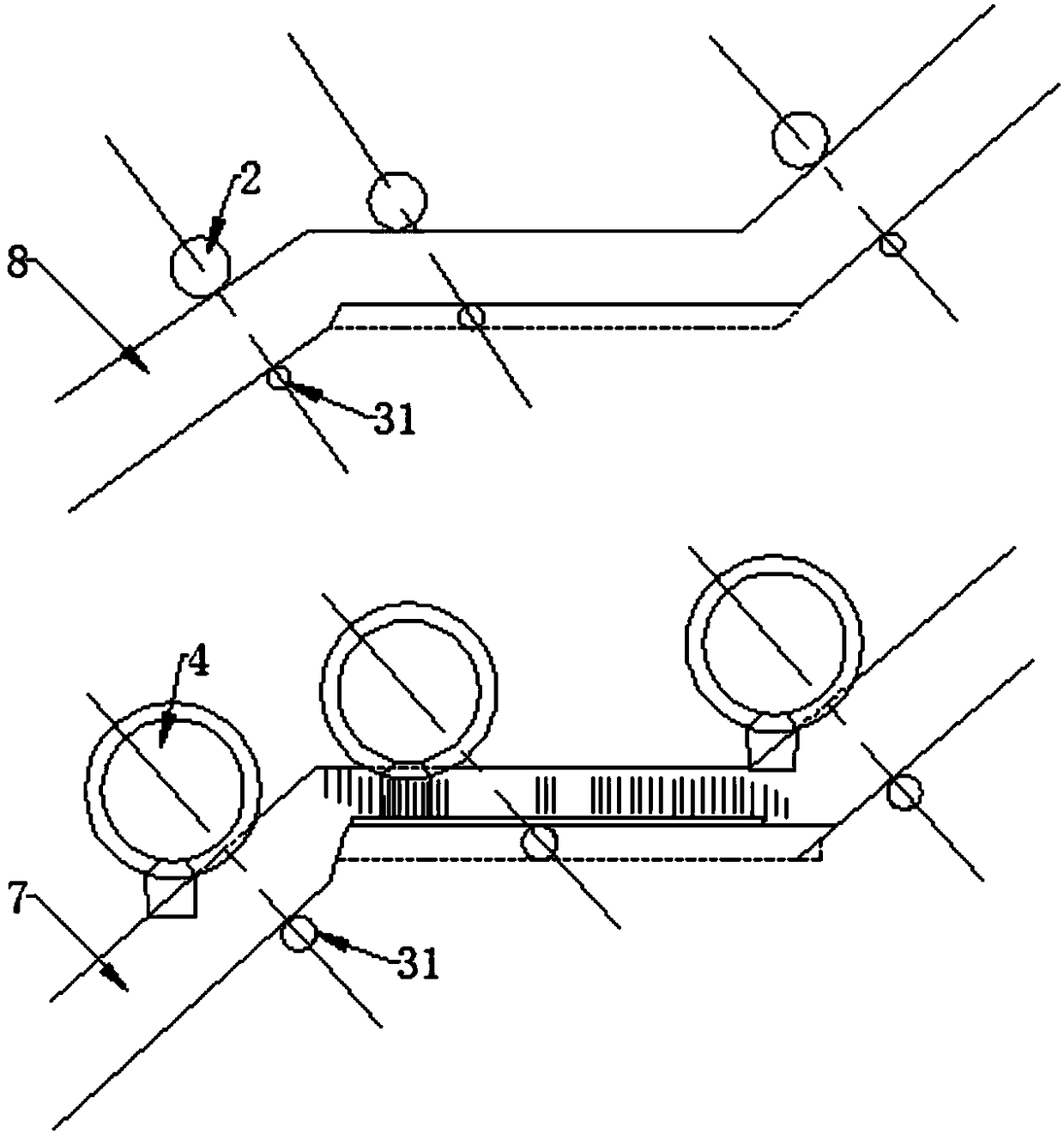 Portable building sitting appliance and rigid rail