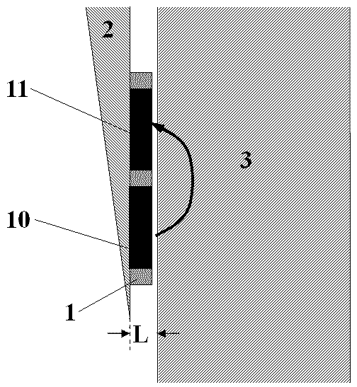 Method for accurately monitoring closure distance between switch rail and base rail of turnout