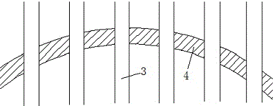 Long-span highway anti-dazzle separating mesh