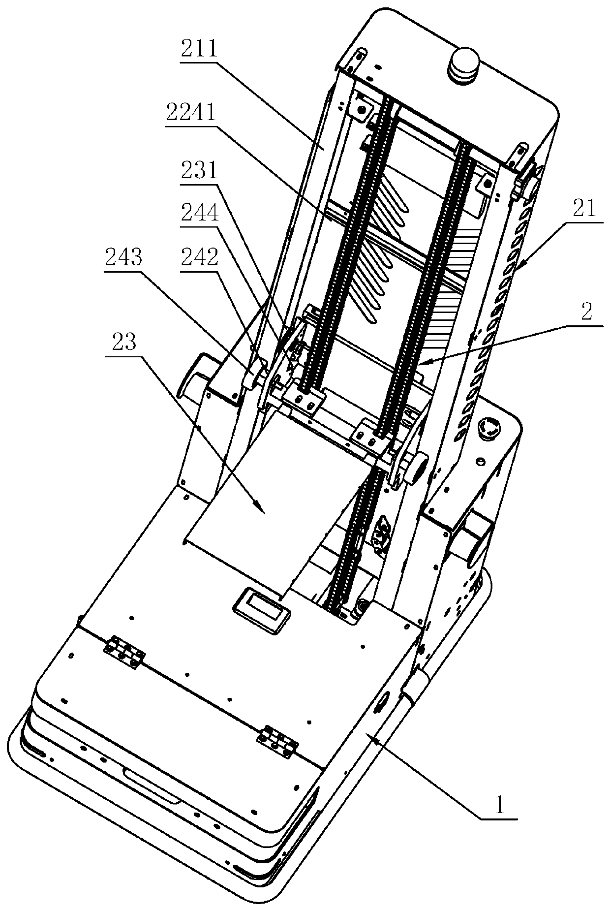 AGV dolly and automatic carrying method thereof