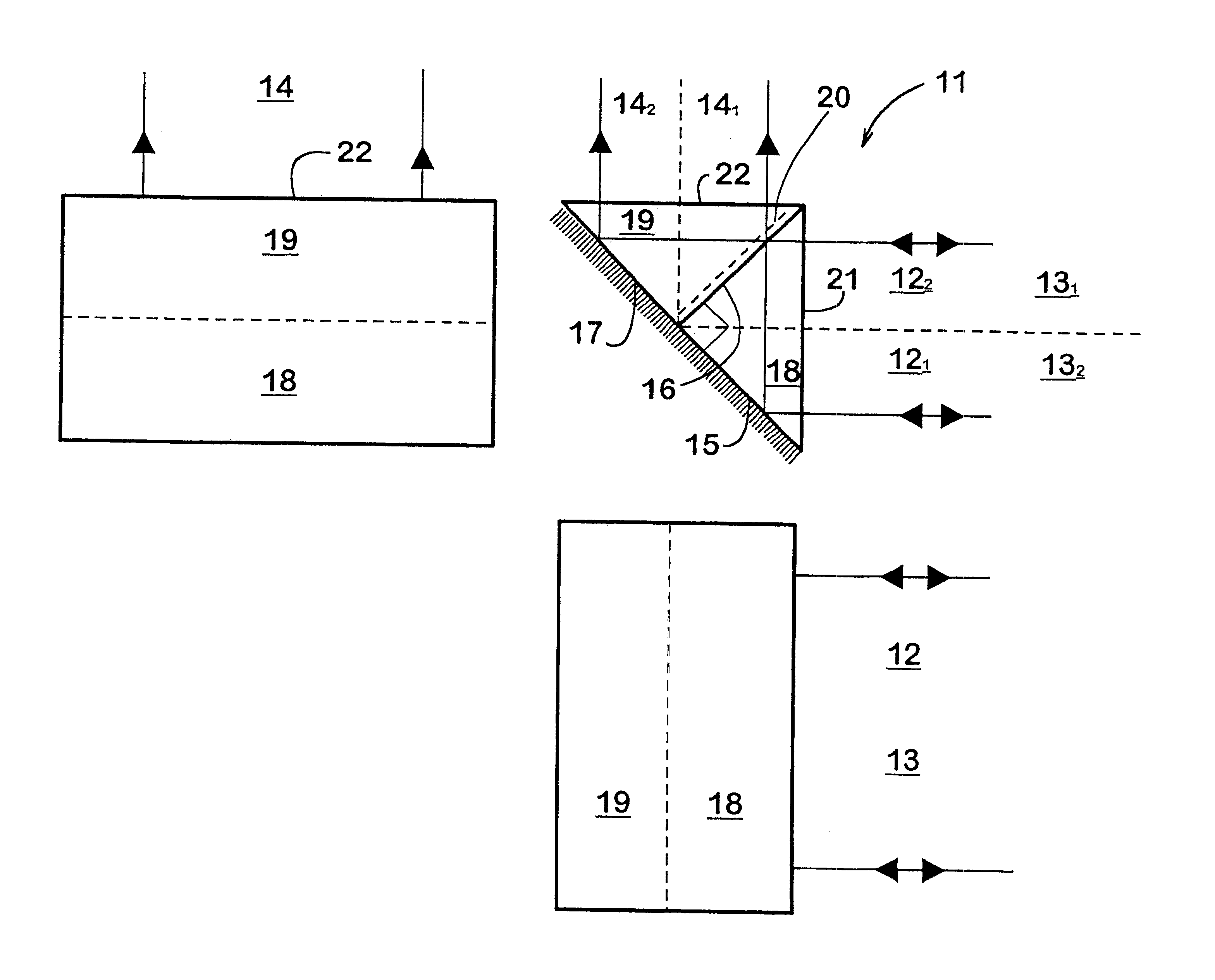 Partly reflecting optical component and laser source incorporating such a component