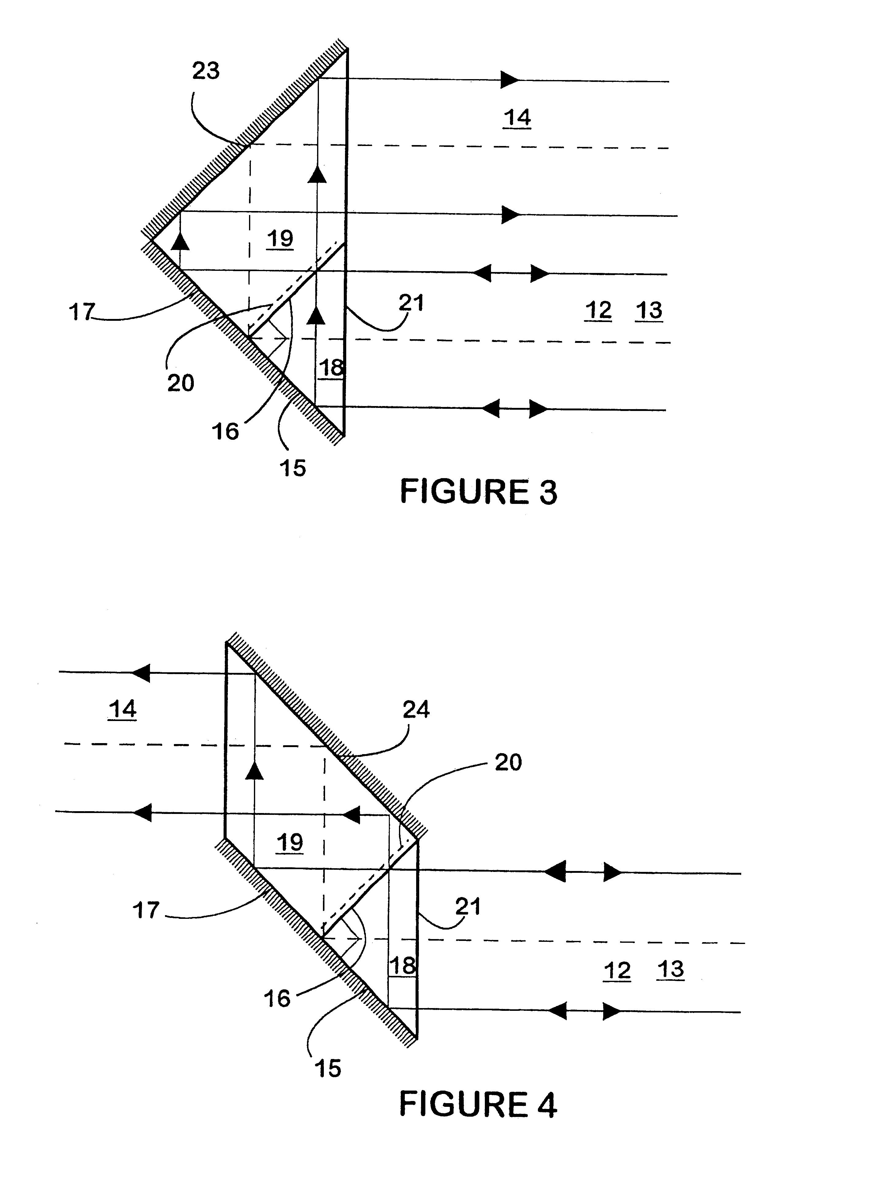 Partly reflecting optical component and laser source incorporating such a component