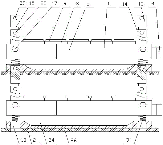 Special transporting device for batch transplanting of saplings