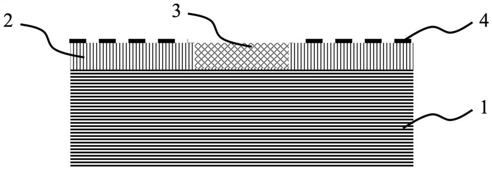 Surface acoustic wave filter with discontinuous substrate structure and preparation method of surface acoustic wave filter
