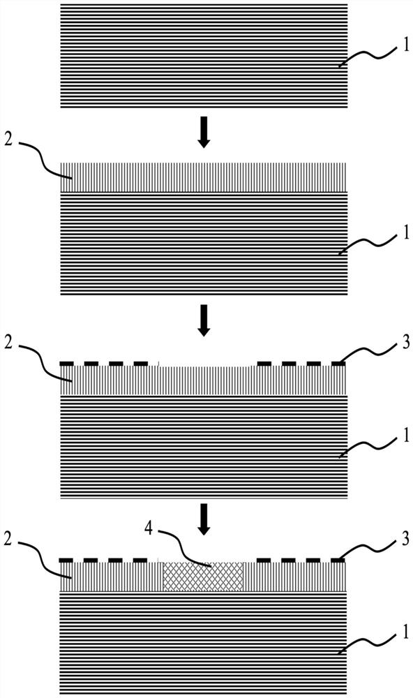 Surface acoustic wave filter with discontinuous substrate structure and preparation method of surface acoustic wave filter