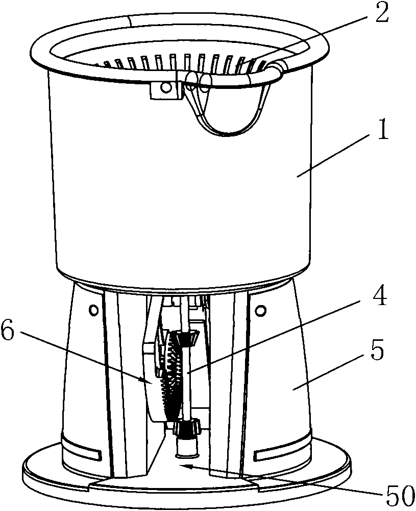 A foot-operated dual-clutch pulsator washing machine