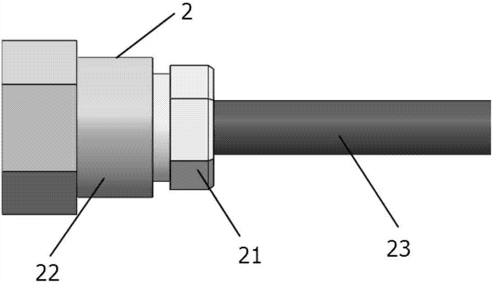 Measuring device for threaded fasteners of oil pipe joints