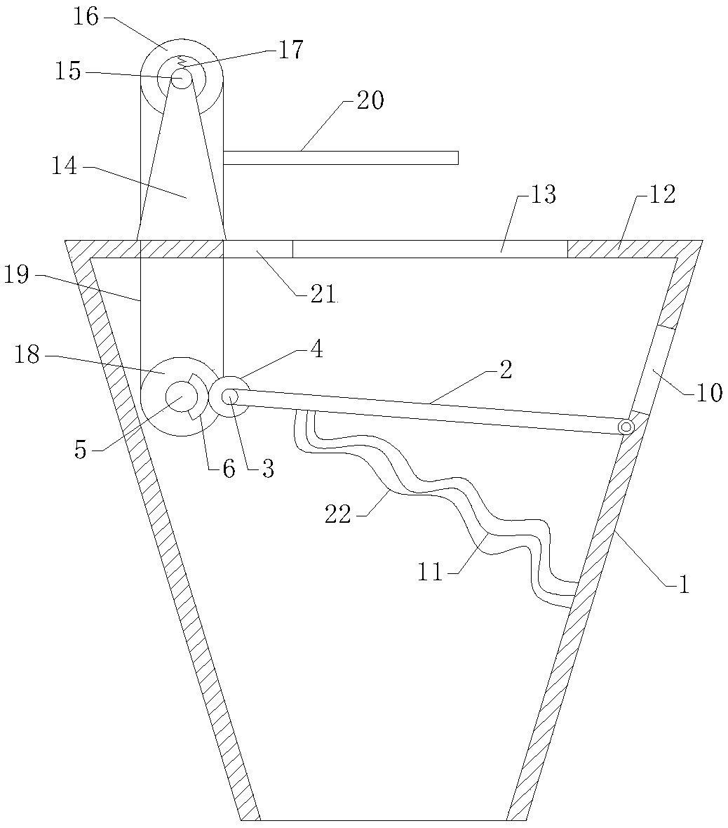 Waste incinerator feed structure