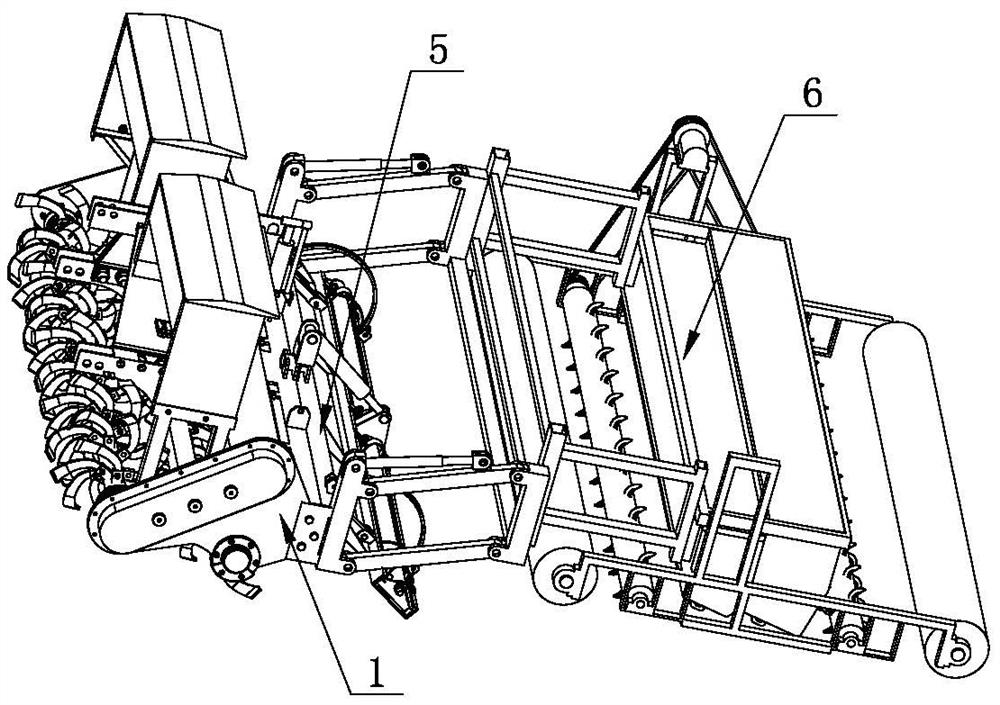 A rotary tillage leveling and ground-attached seeding compound operation machine