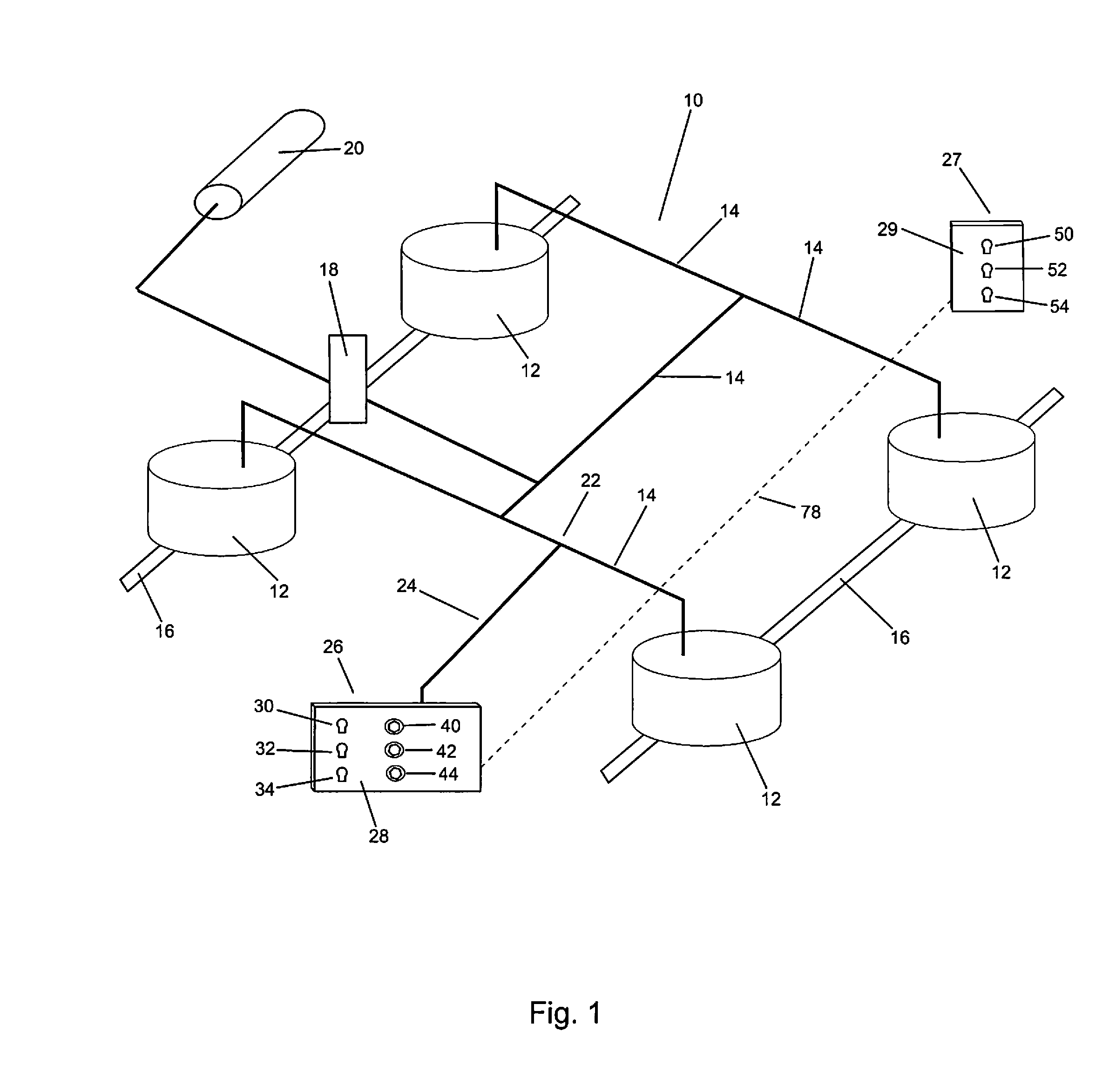 Air suspension pressure display