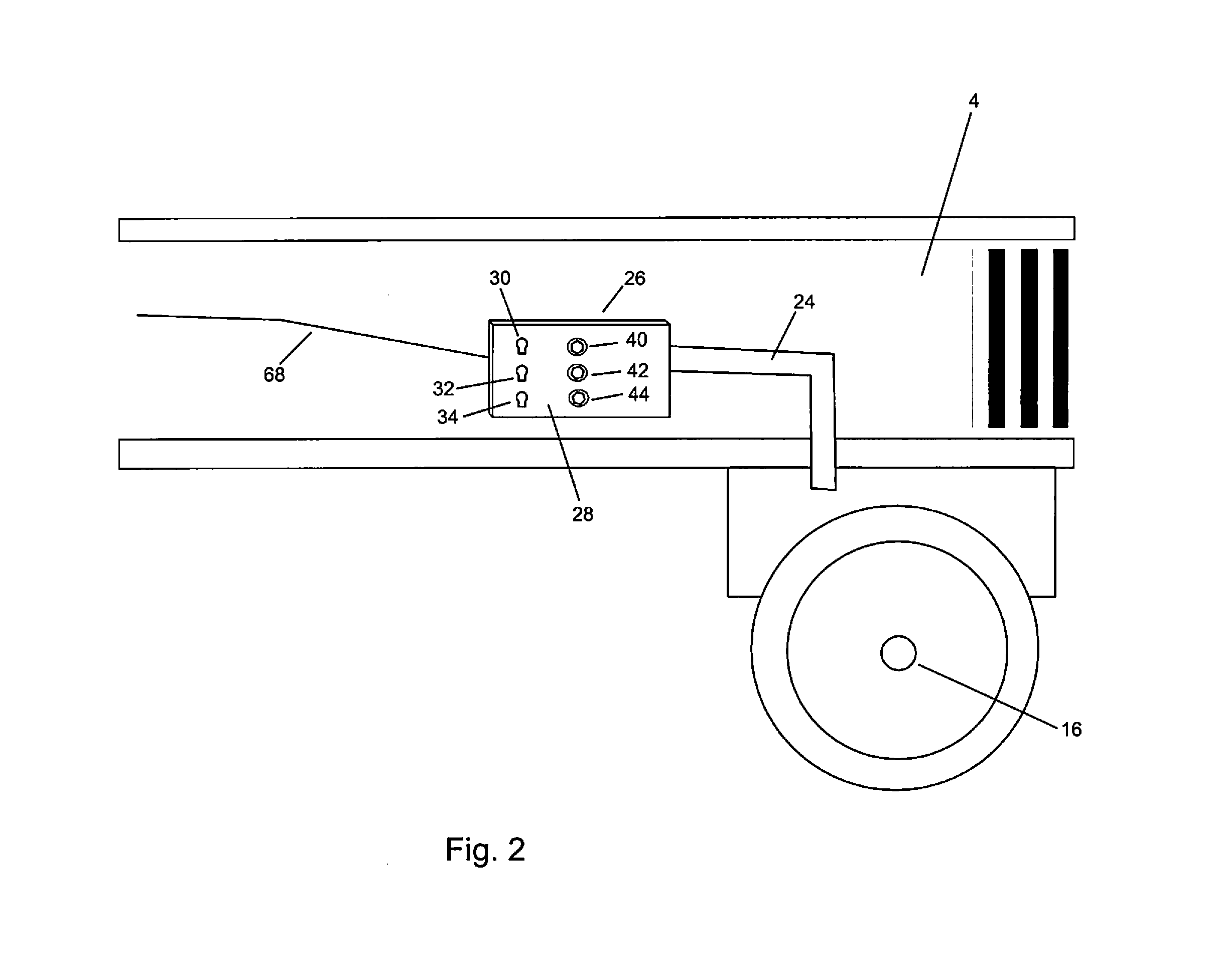 Air suspension pressure display