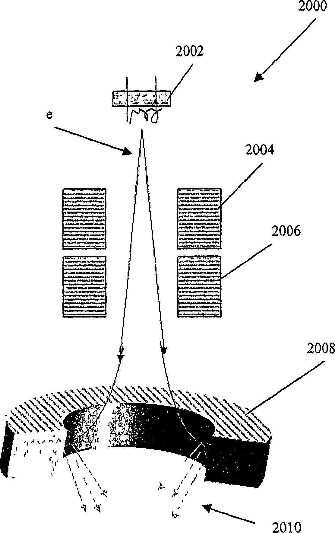 Devices and methods for producing multiple x-ray beams from multiple locations
