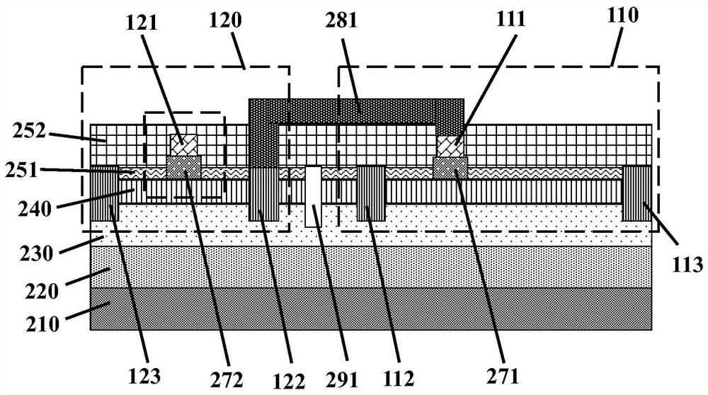 Semiconductor circuit based on gate protection and semiconductor device