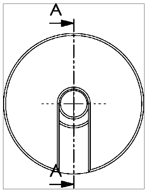 Distribution barrel overturning device