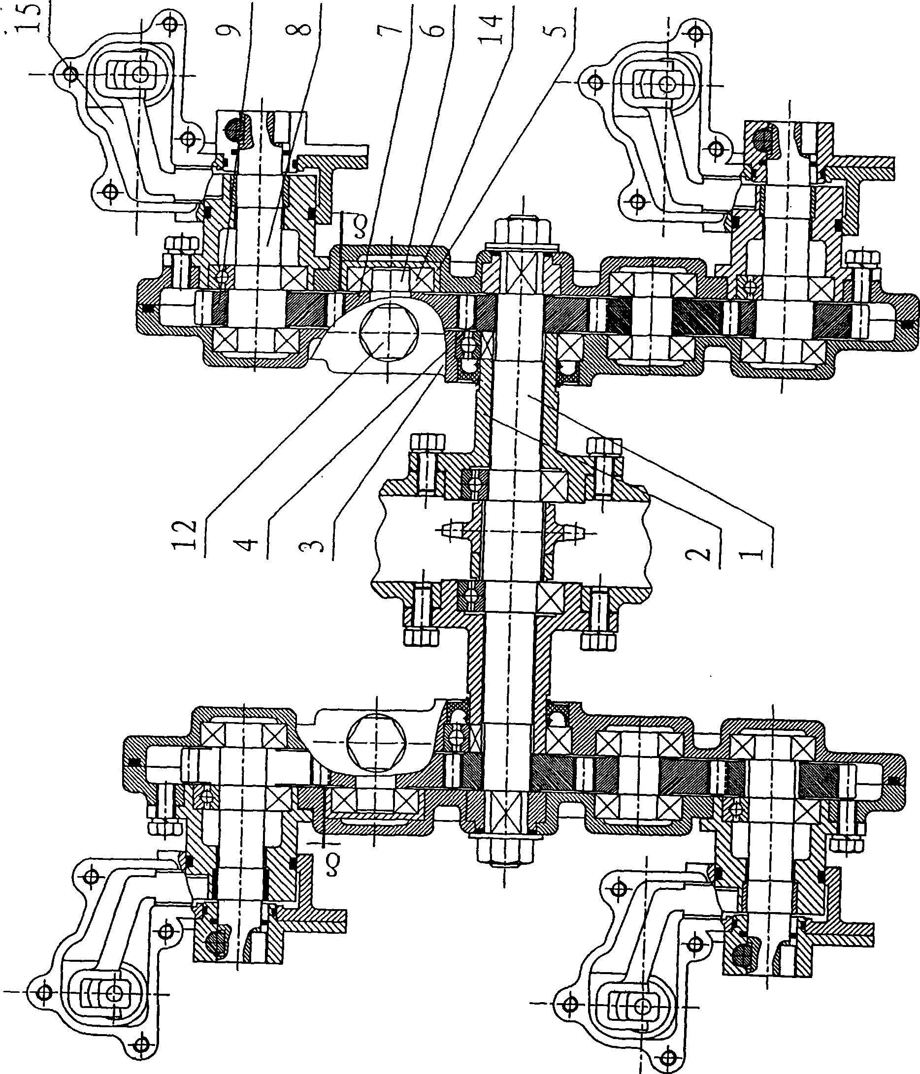 Noncircular gear drive system transplanting mechanism capable of eliminating pitch play